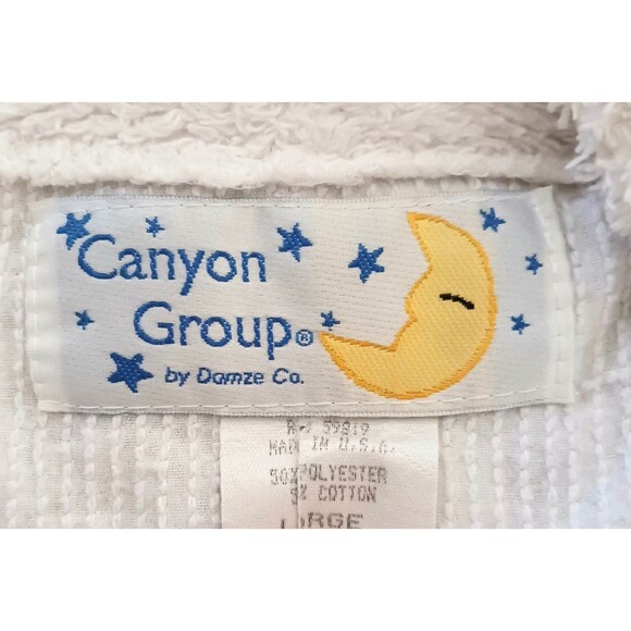 RARE Canyon Group Cozy Cat Lovers Chenille Cotton Long Belted Robe  Sz L - Picture 9 of 10